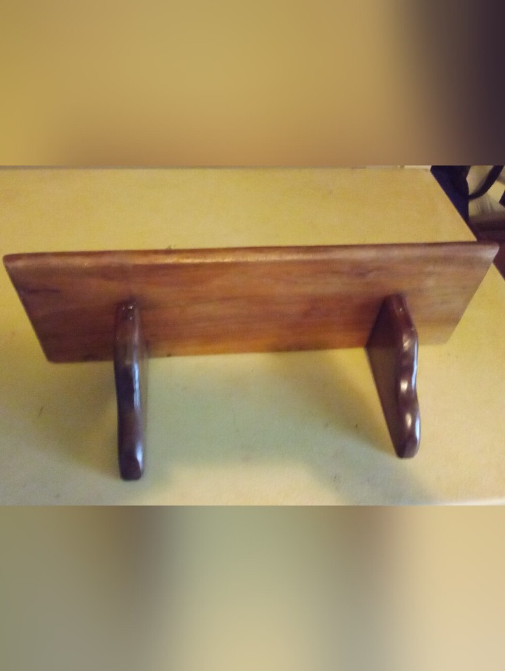 Wooden Shelf in Warm Brown